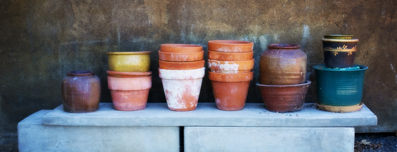 Paint your own terra cotta pots with kids