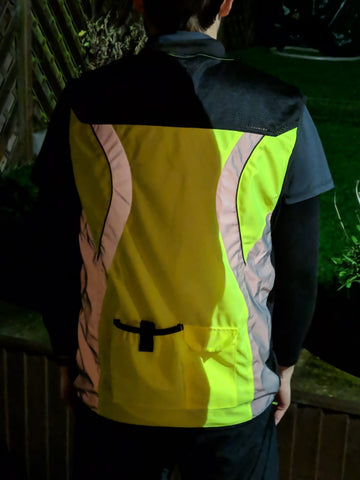 BTR High vis & reflective gilet being worn 