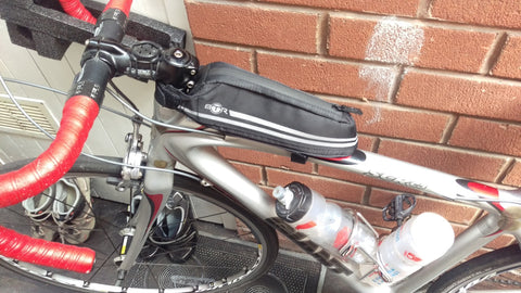 BTR Race Mini Bike Bag - sits on your bicycle crossbar frame