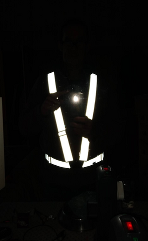 BTR high vis reflective running and cycling sash and vest