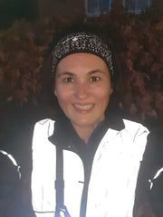 BTR Reflective Gilet on a happy runner