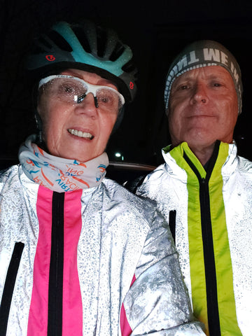 BTR reflective cycling and running jackets in pink and yellow