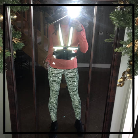 Reflective high vis sash - customer photo from Laura - BTR