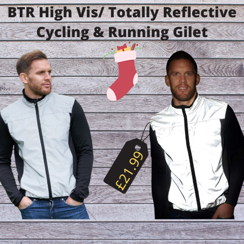 BTR HighVis Classic Reflective Gilet for Runners and Cyclists