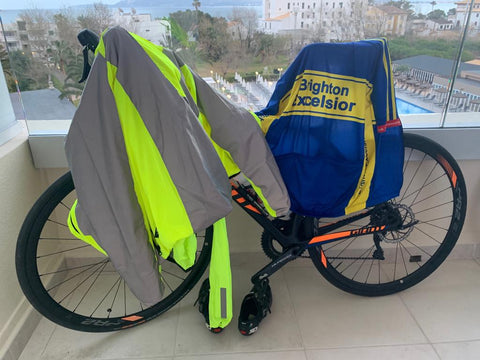 BTR high vis and reflective jacket on top of a bicycle, customer image 