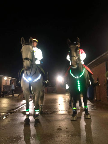 Reflective jacket shown from BTR sports on a horse - equestrian, horse riders on horse back