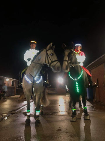 Reflective jacket shown from BTR sports on a horse - equestrian, horse riders on horse back