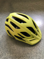 bicycle helmet with small peak