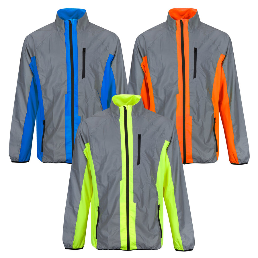 ladies fluorescent cycling jacket