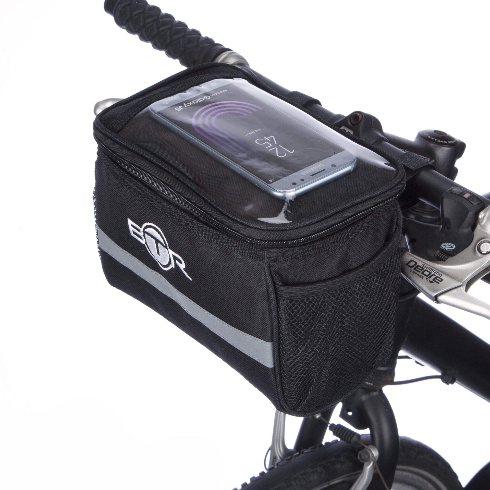 handlebar bag with phone holder        <h3 class=