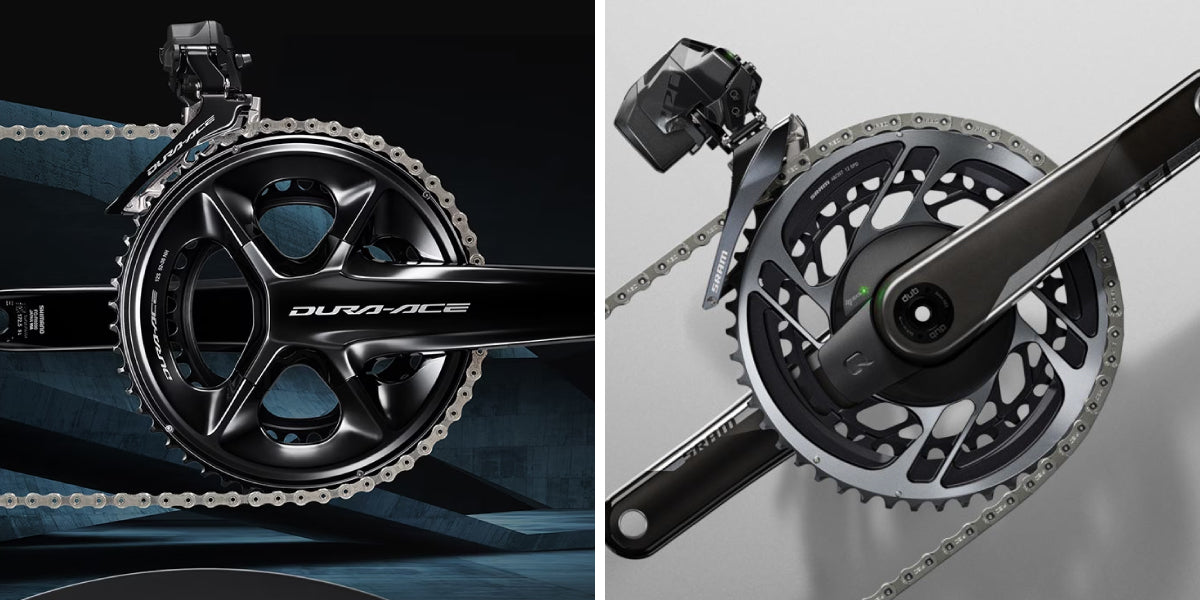 Shimano vs. SRAM road gearing