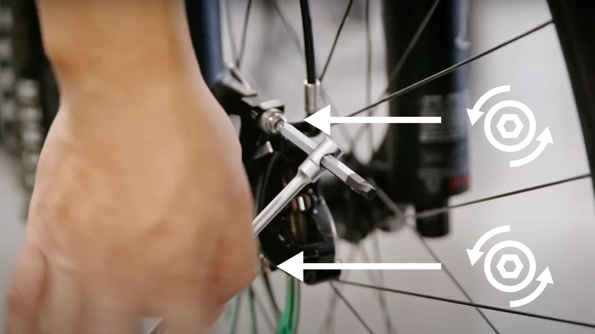 How to align bike disc brake calipers to fix brake rub