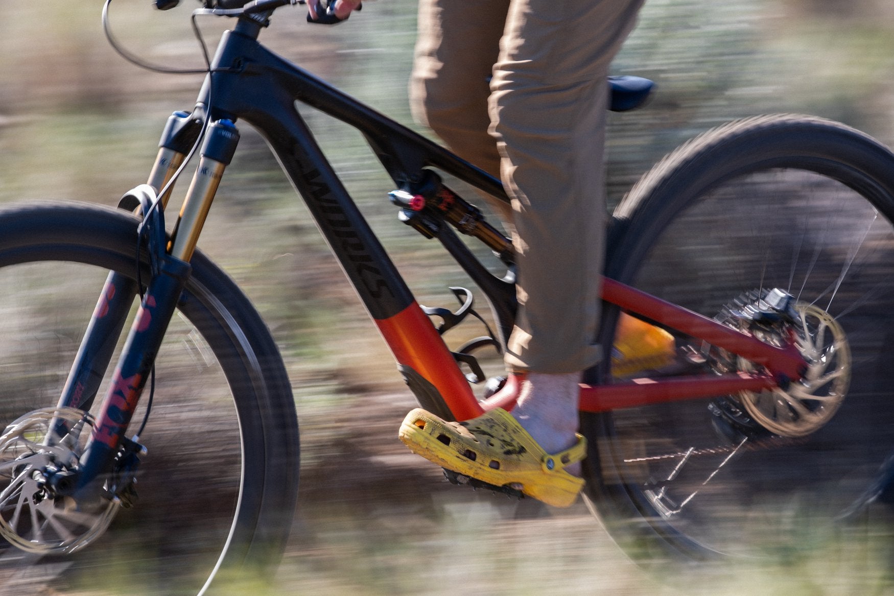 Mountain bike crocs