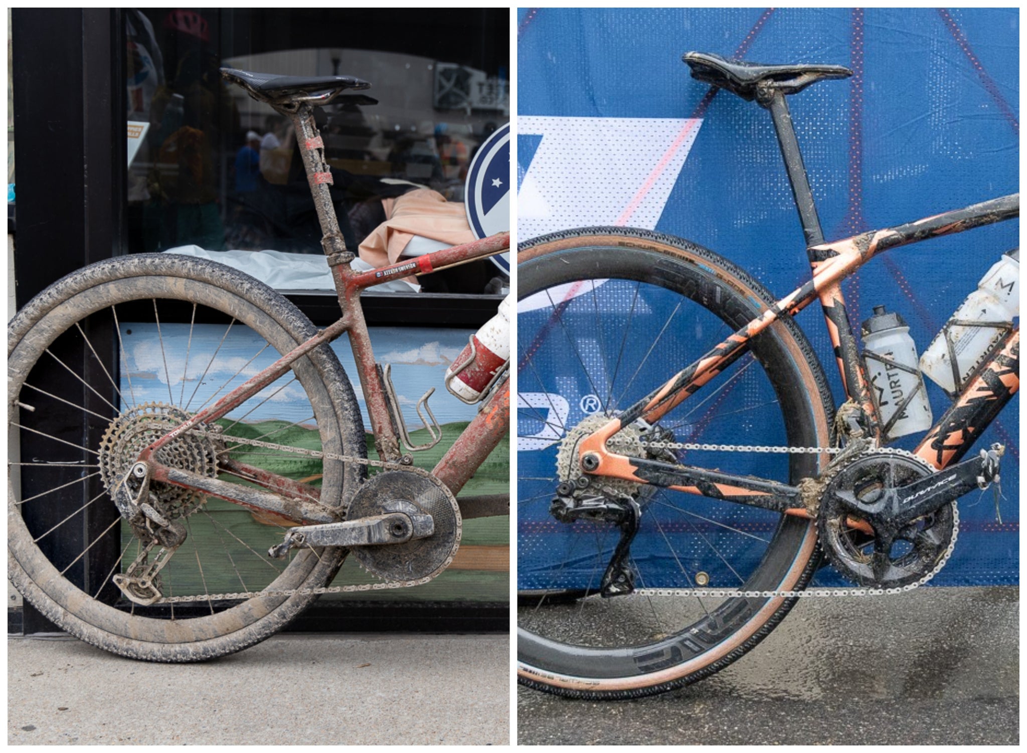 1x vs 2x Unbound gravel winning bikes