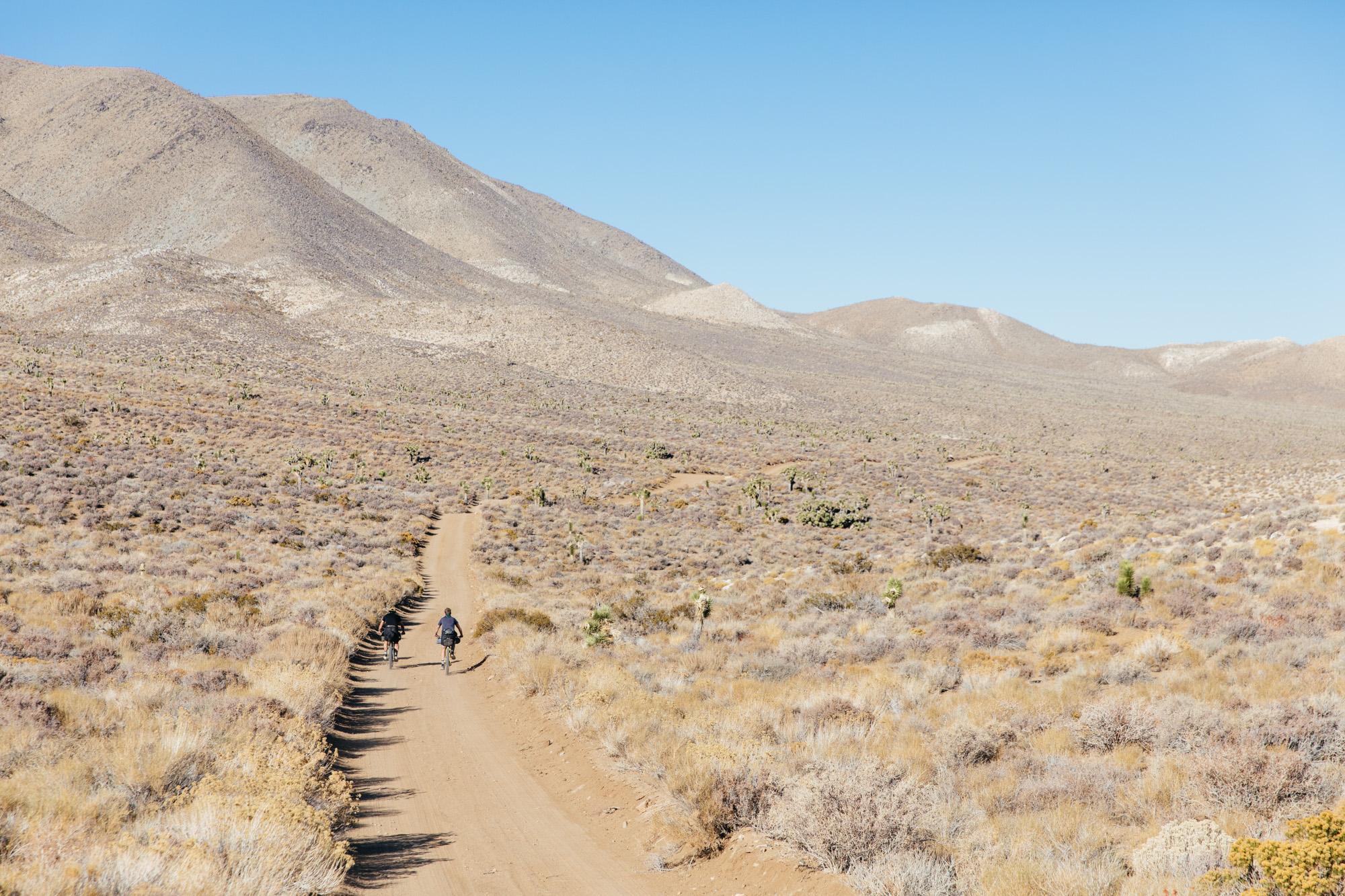Bike touring in Death Valley