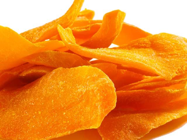 Dried mango for cycling