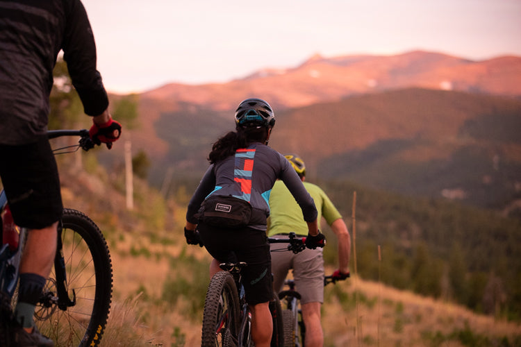 Mountain biking backpack and hip pack