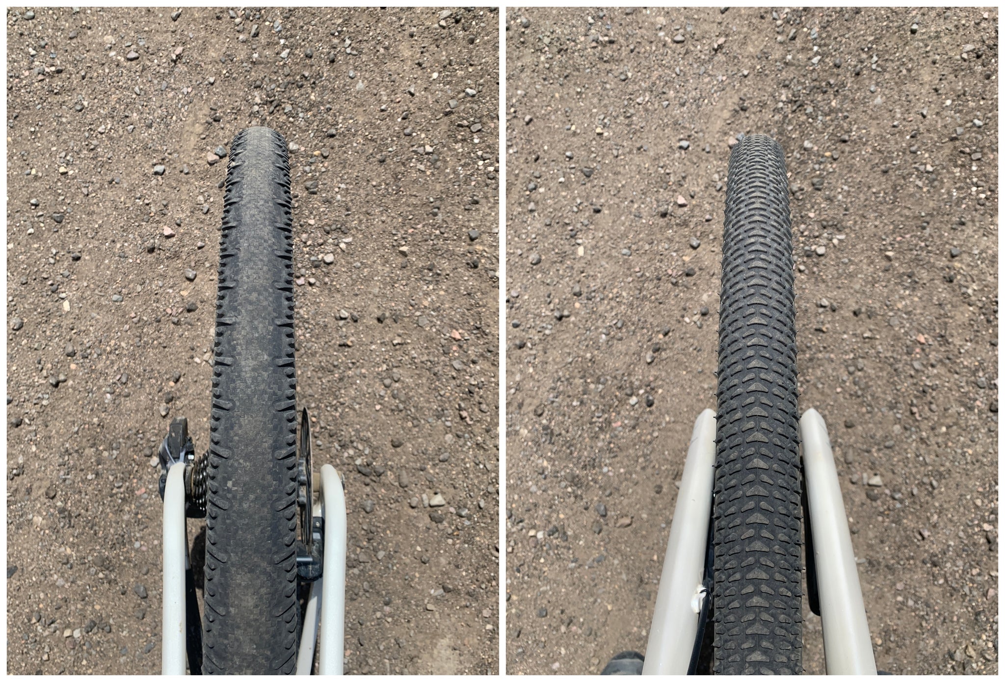 Unbound gravel tire tread patterns Schwalbe G-One R RS