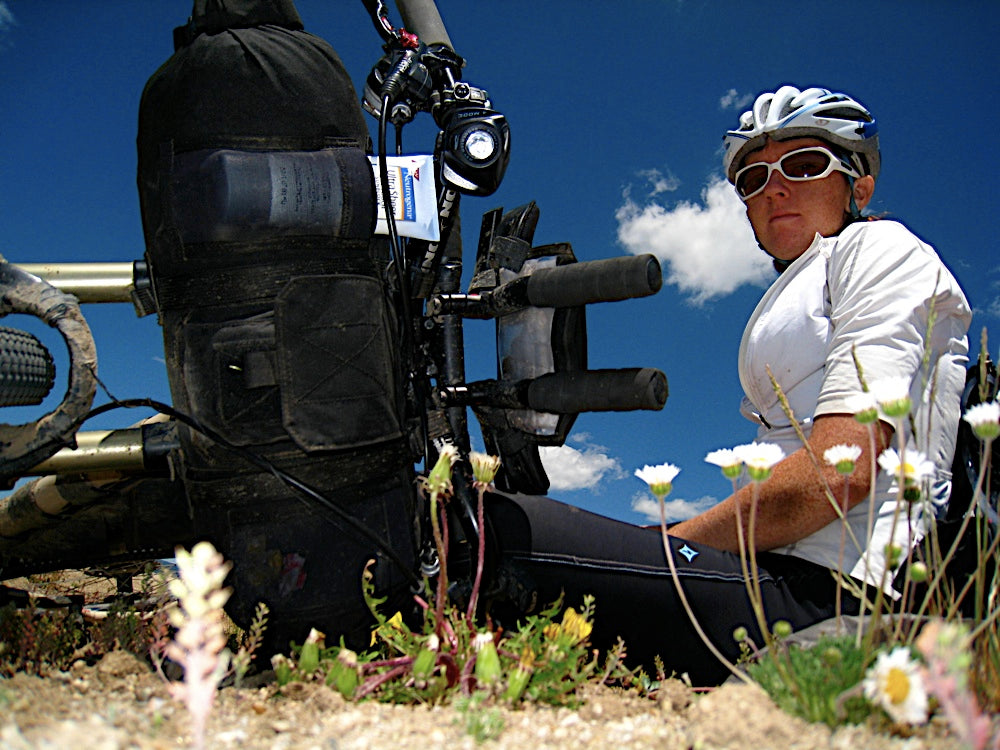 Mary Metcalf at the tour divide