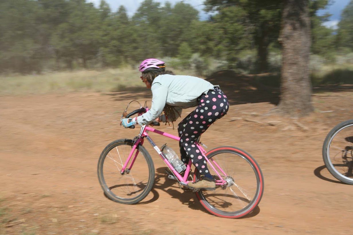 Jacquie Phelan Singlespeed racing WTB Vintage hardtail MTB