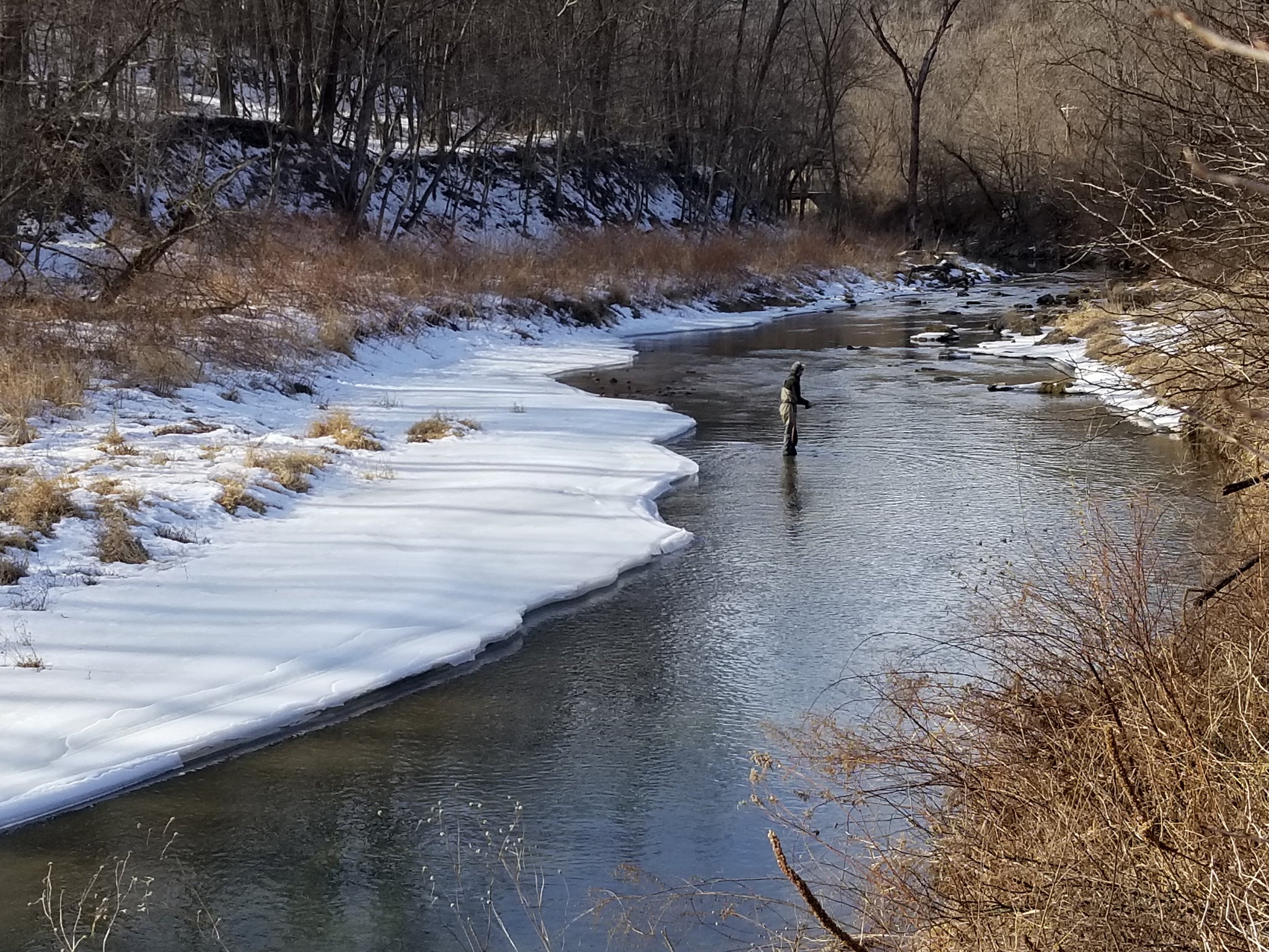 Driftless area fly fishing snow mtb