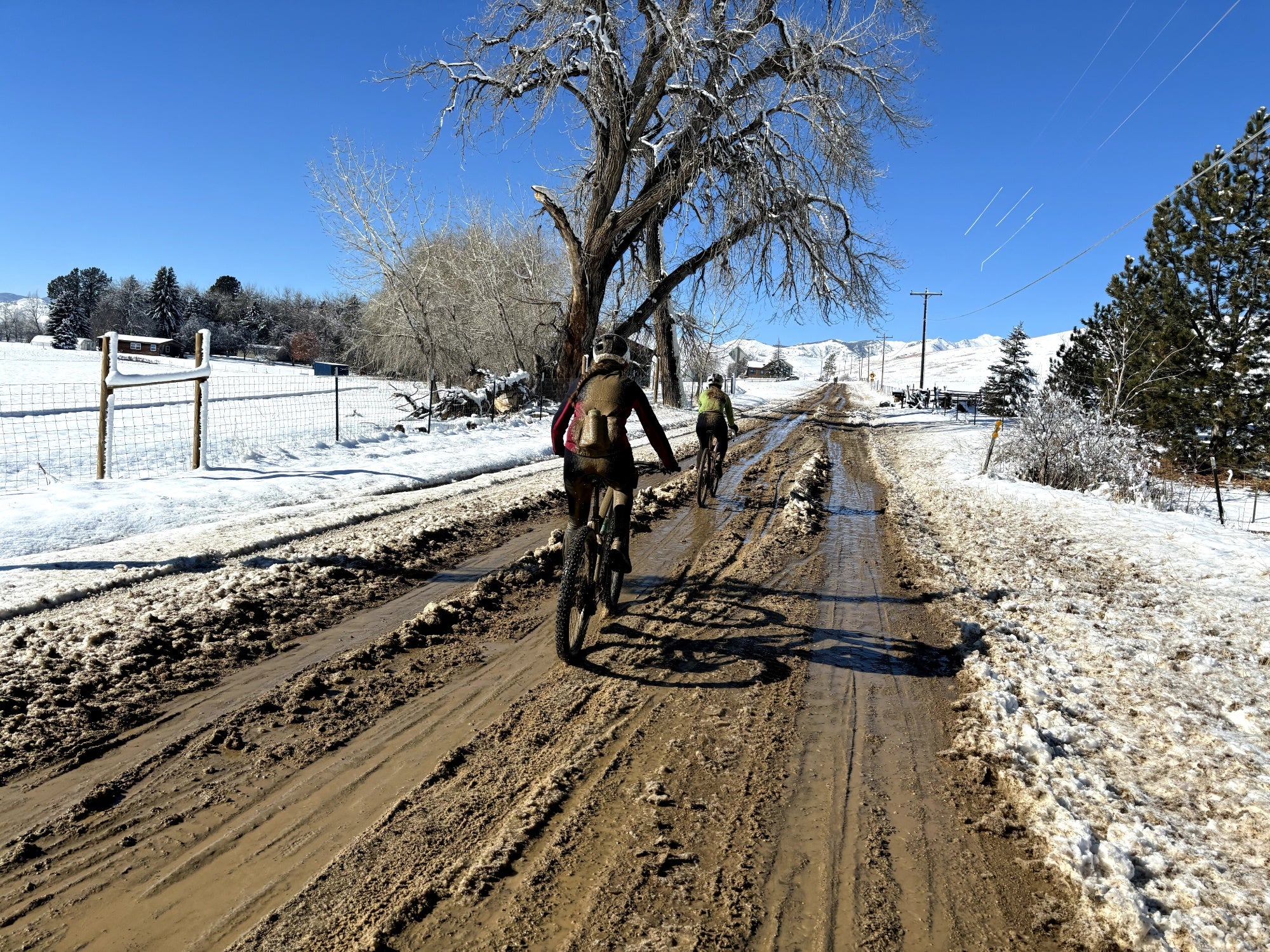 Old man winter mountain bike