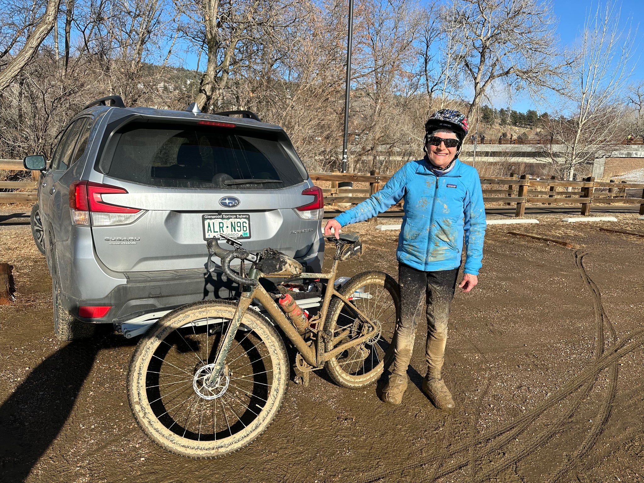 Wendy at the Old Man Winter finish