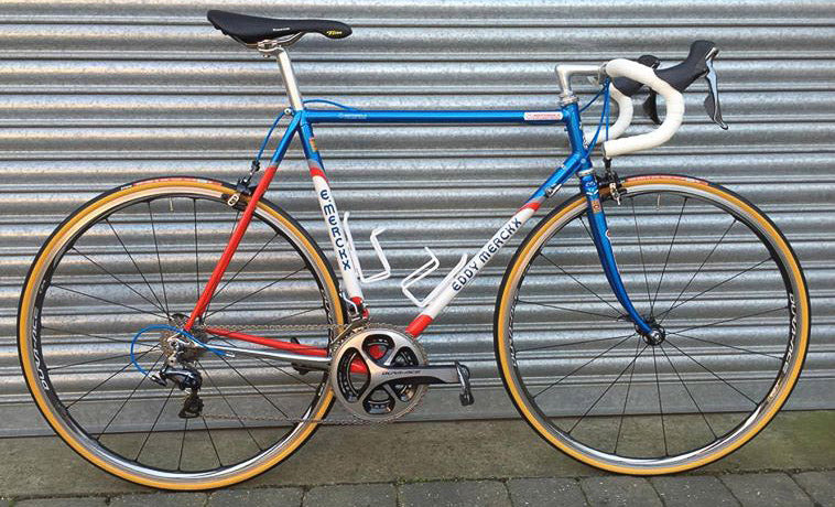vintage road bike with modern components