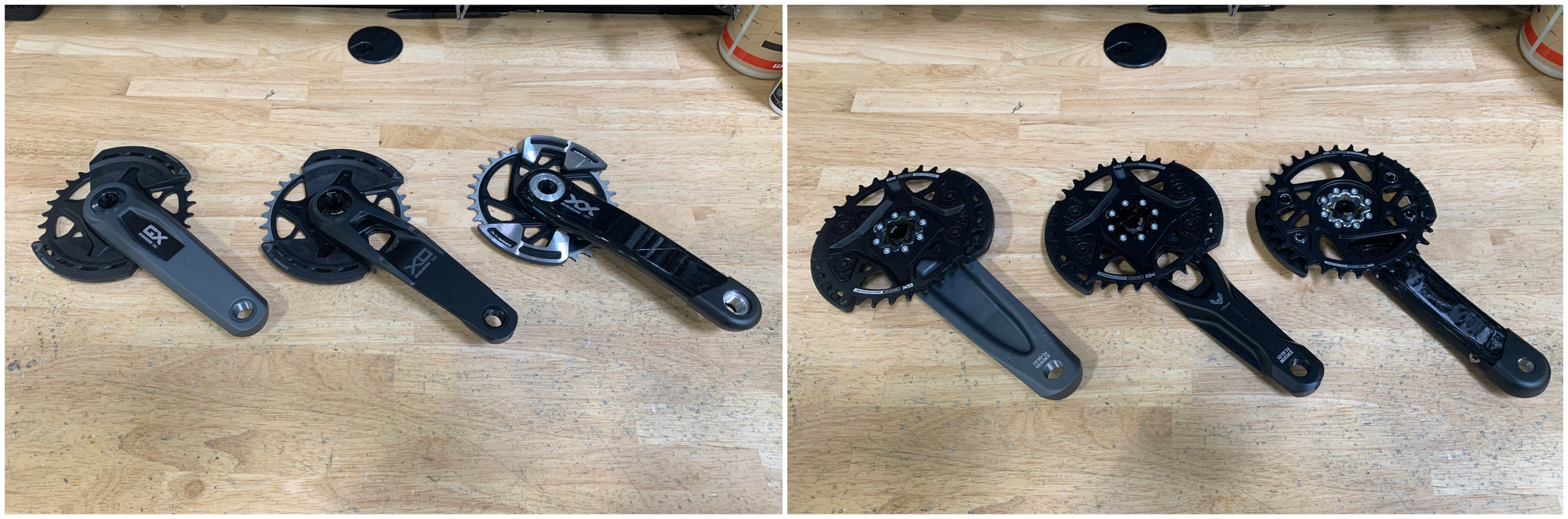 SRAM GX vs. X0 vs. XX Transmission cranksets