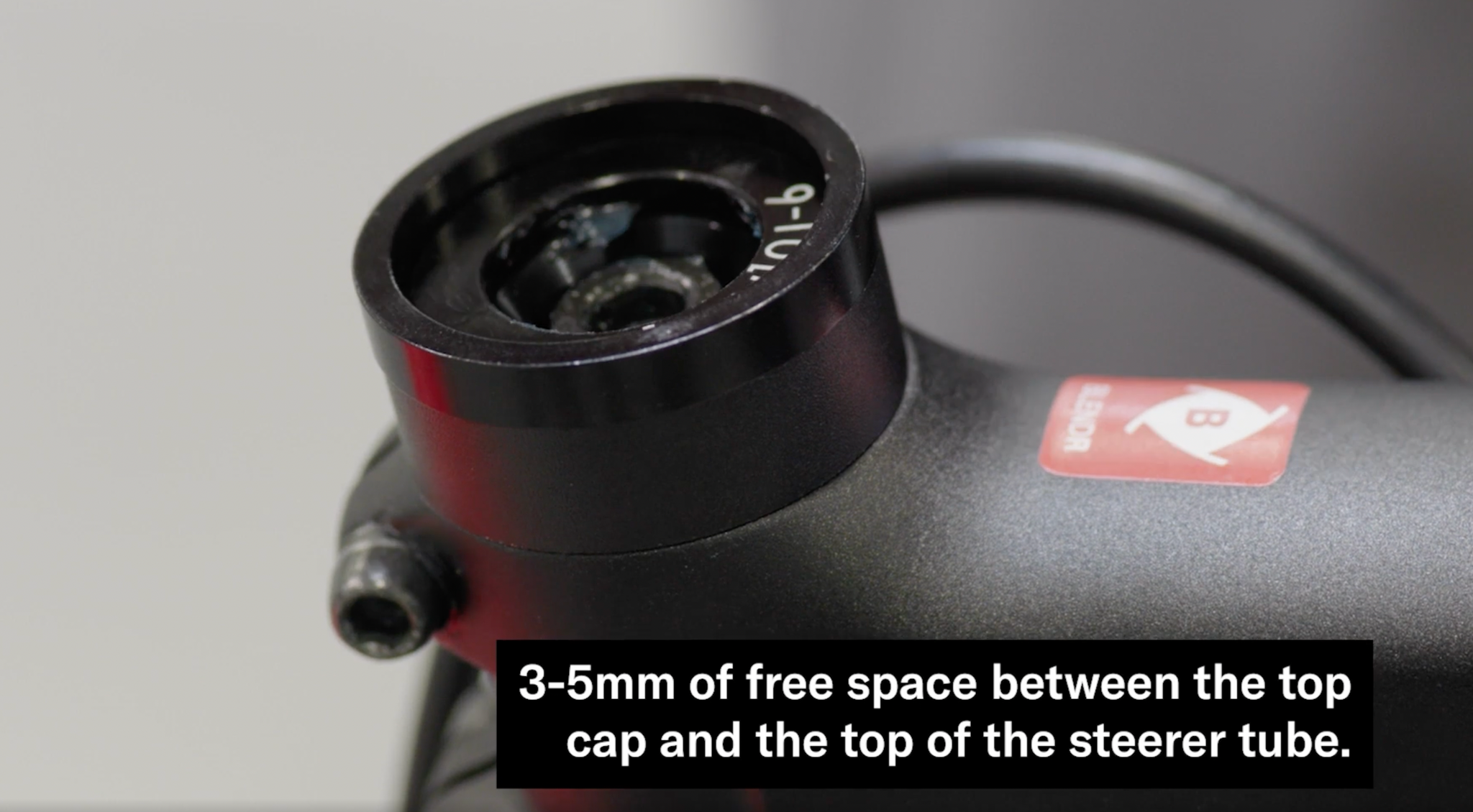 How to install bike stem, top cap clearance 3mm gap