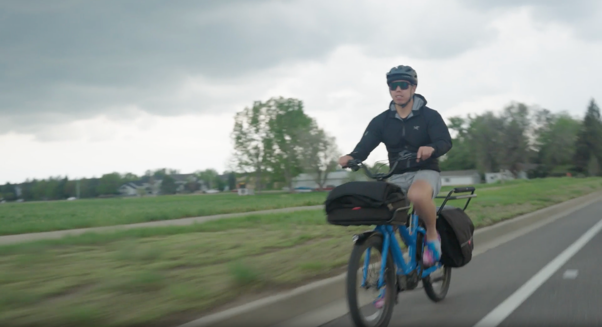 Benno Boost E-bike in the rain