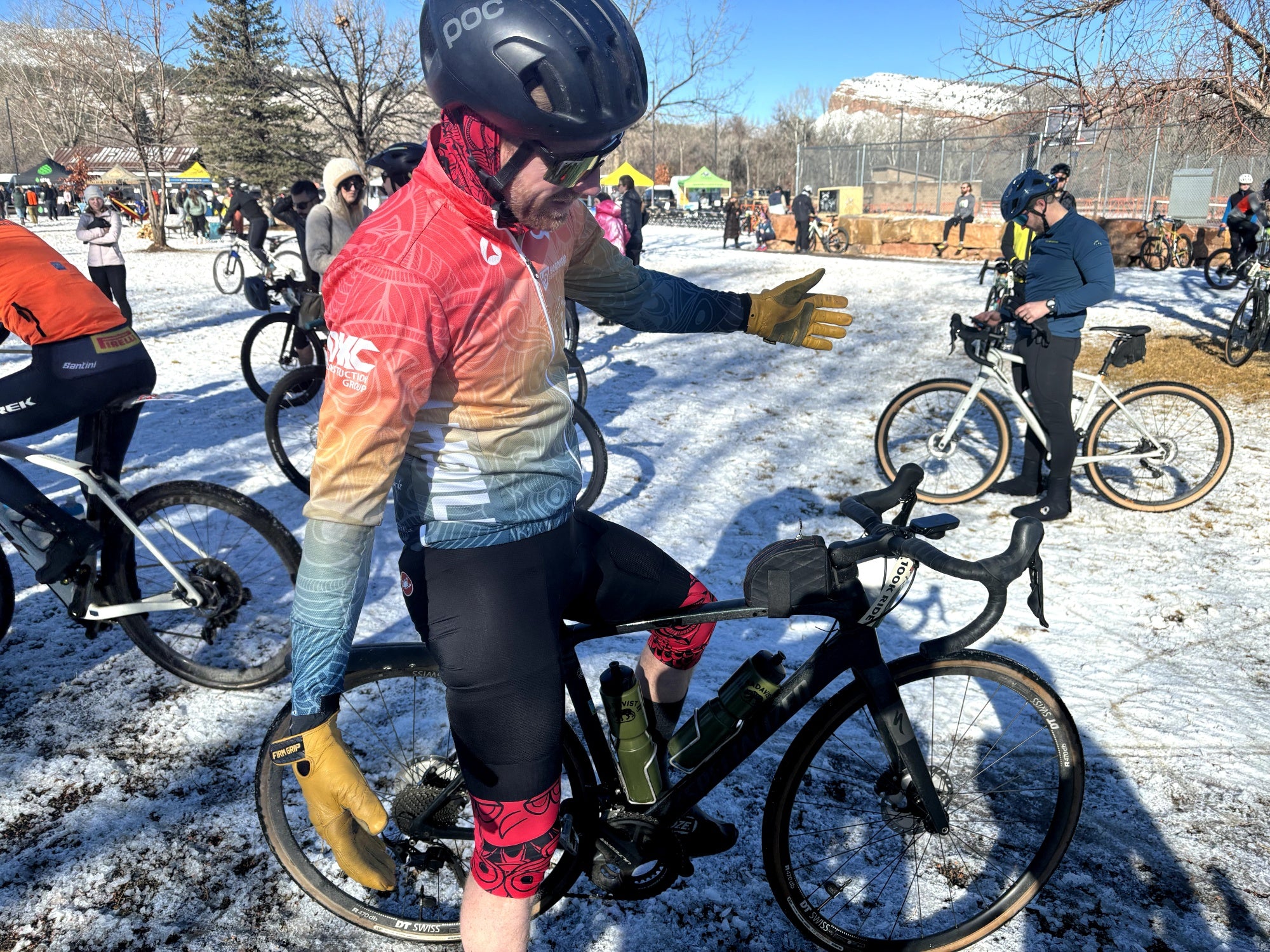 Specialized Roubaix "gravel" bike at old man winter