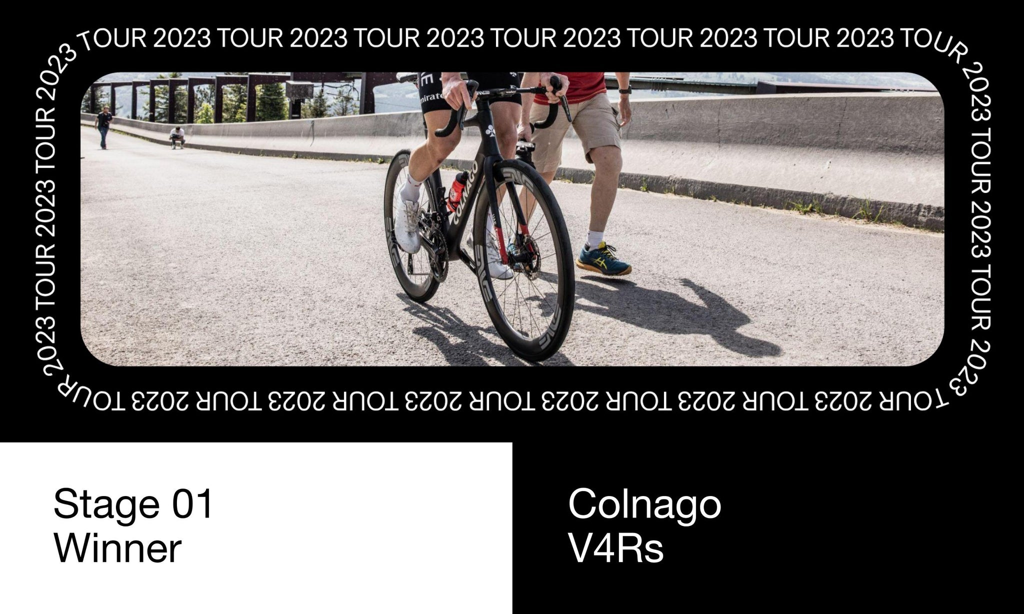 Tour de France Stage 1 winner Adam Yates Colnago V4Rs