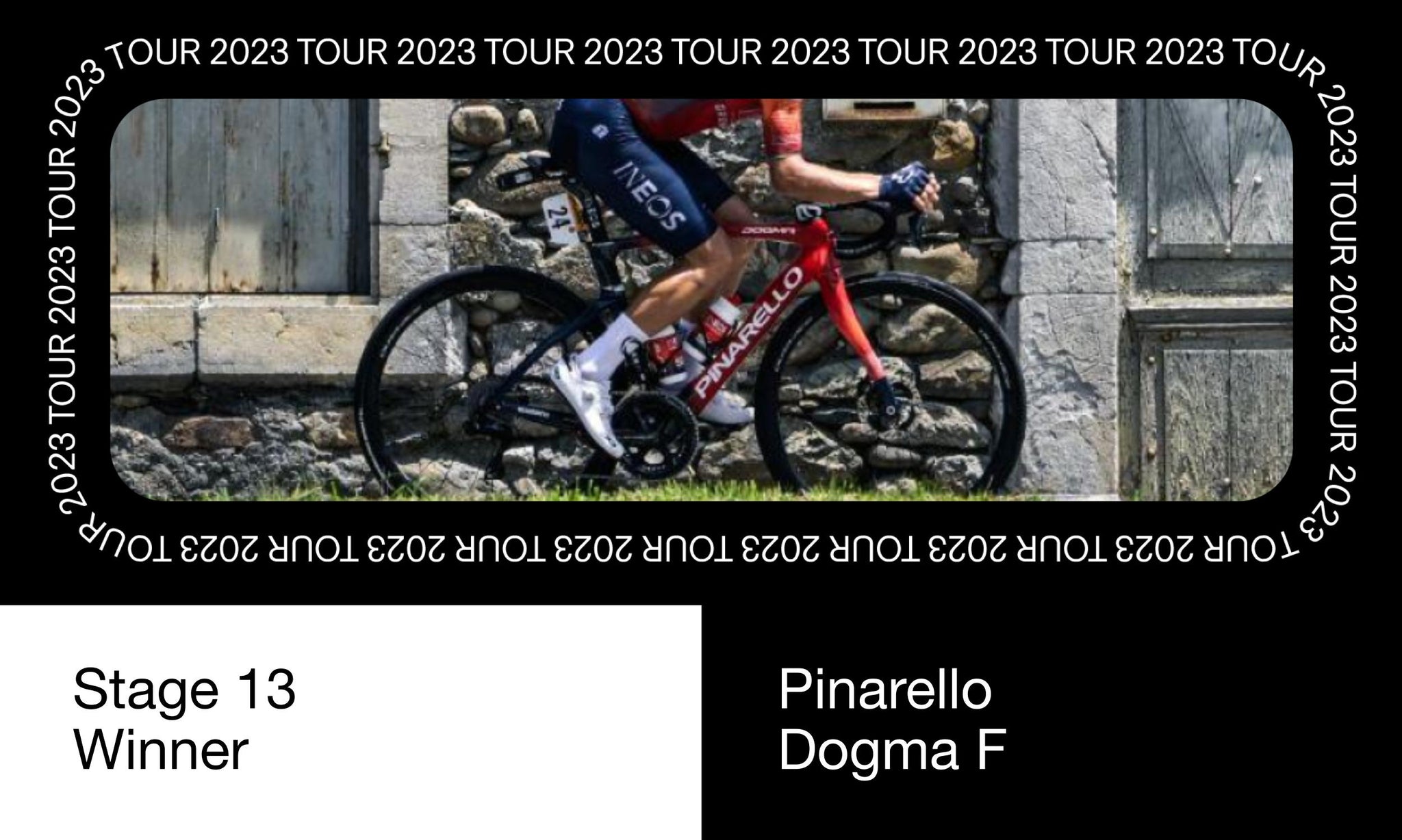 2023 Tour de France Stage 13 Winner Pinarello Dogma F