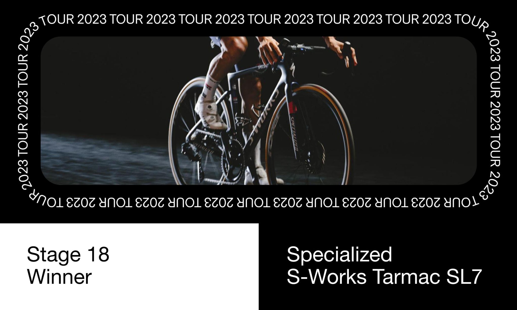 2023 Tour de France Stage 18 winner Specialized S-Works Tarmac SL7