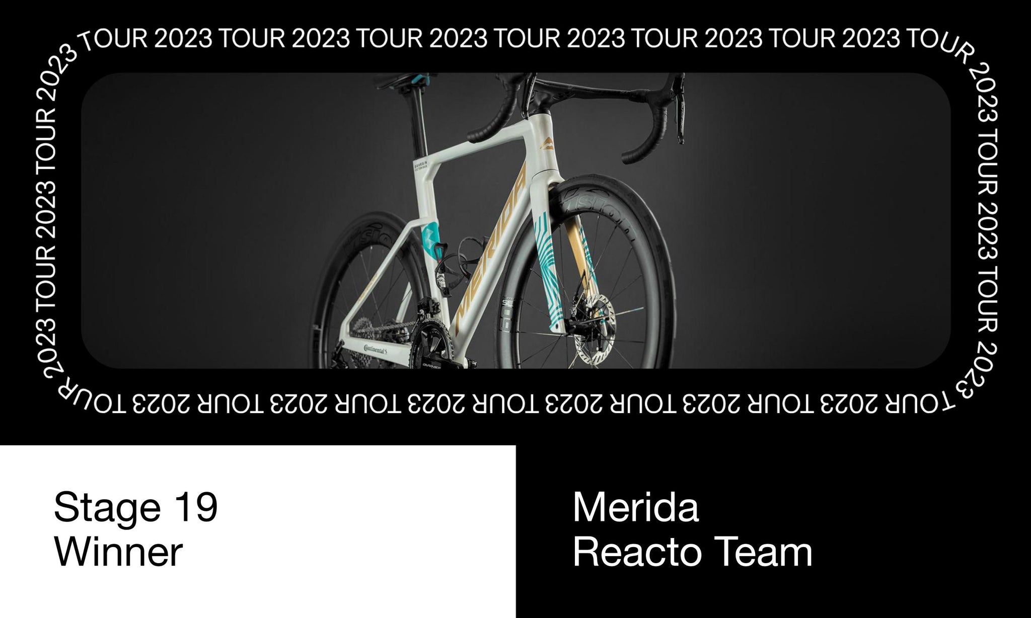 2023 Tour de France Stage 19 winner Merida Reacto Team