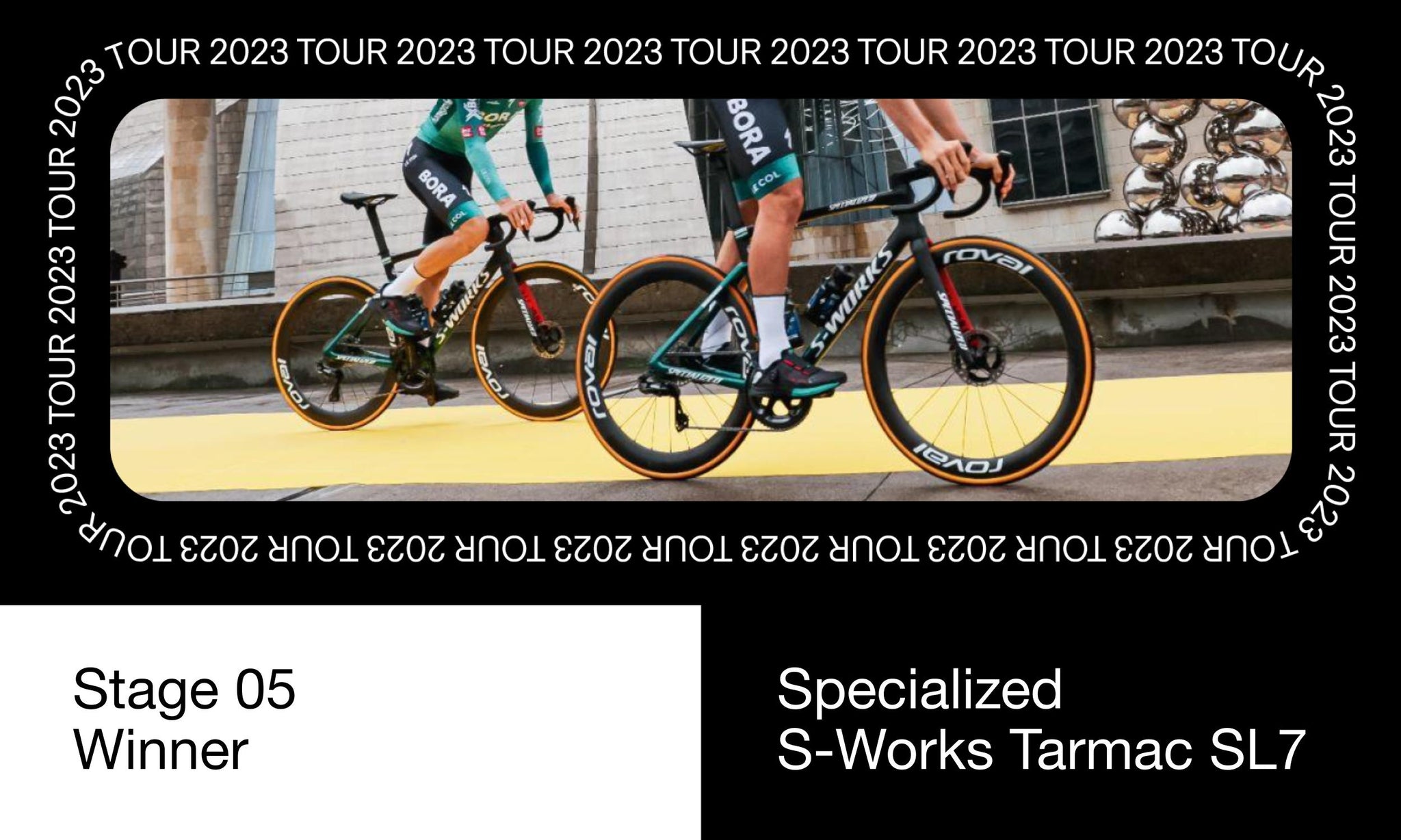 2023 Tour de France Stage 5 winner Specialized S-Works Tarmac SL7