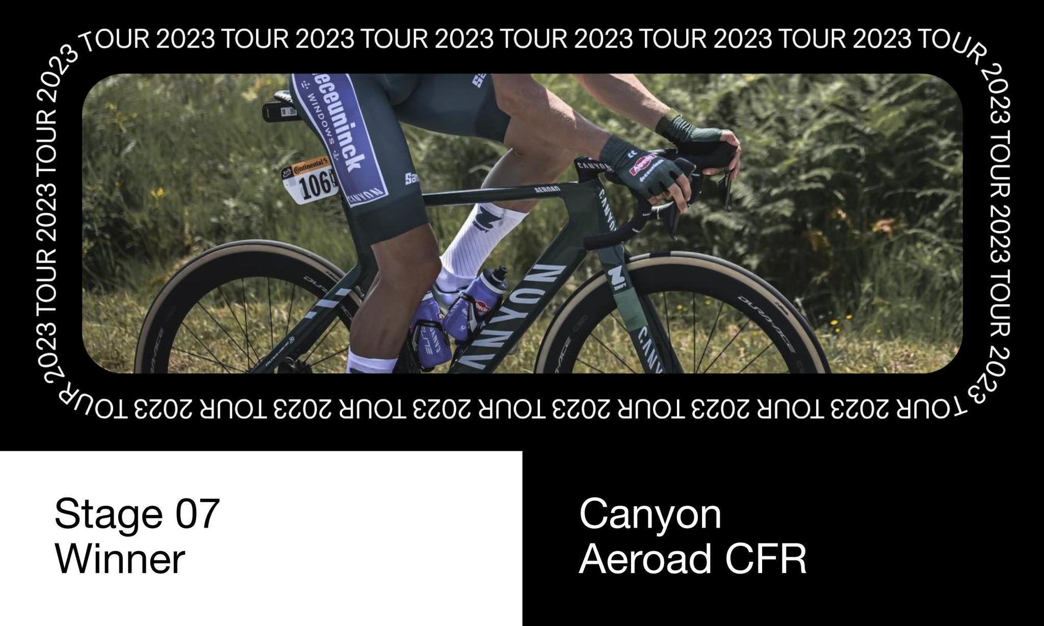 2023 Tour de France Stage 7 winner Jasper Philipsen Canyon Aeroad CFR