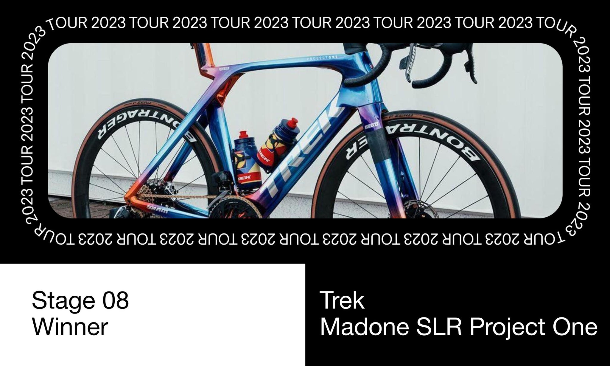 2023 Tour de France Stage 8 winner Mads Pedersen Trek Madone SLR