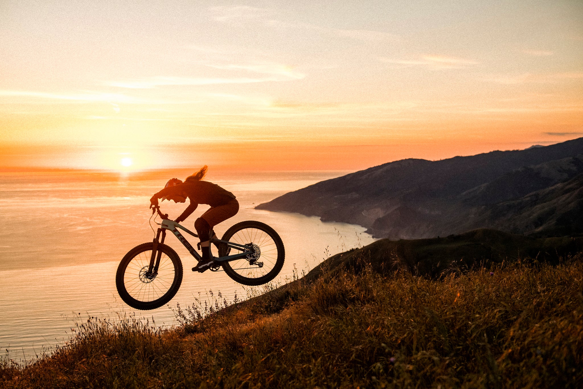 Getting sendy on a Trek trail bike