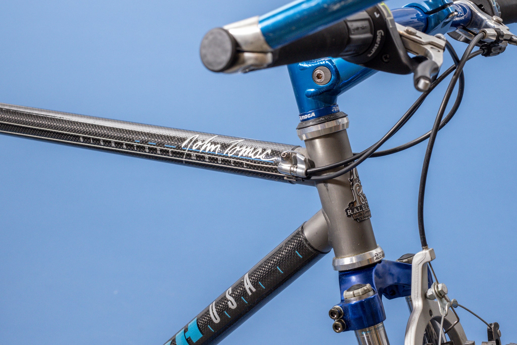 Tomac Raleigh Merlin titanium head tube