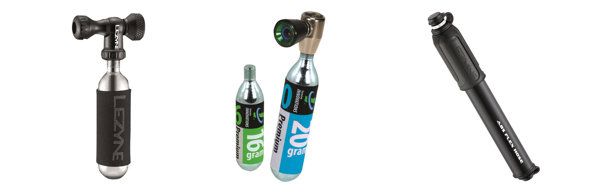 Road bike co2 inflator cartridges and hand pumps