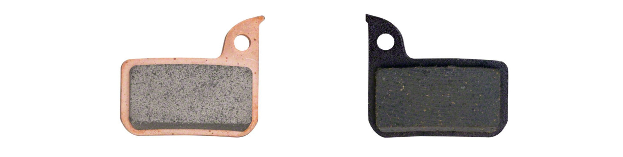 Bike disc brake pads sintered semi metallic vs. organic resin pads