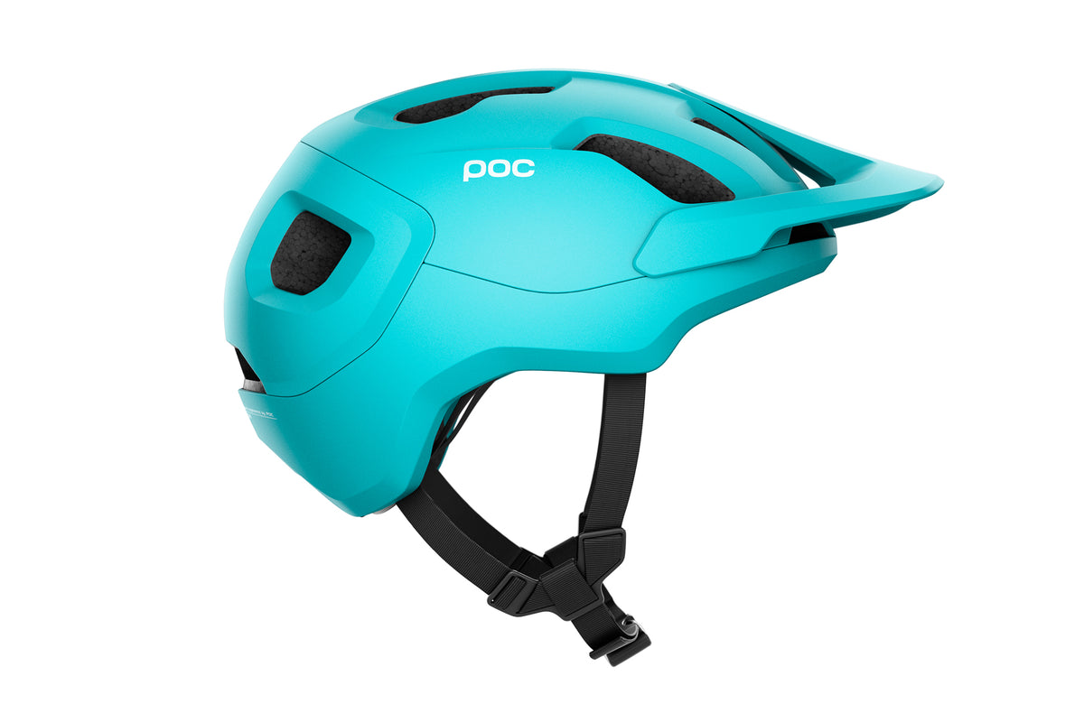 Poc Axion Spin Bike Helmet Kalkopyrit Blue Matt The Pros Closet 