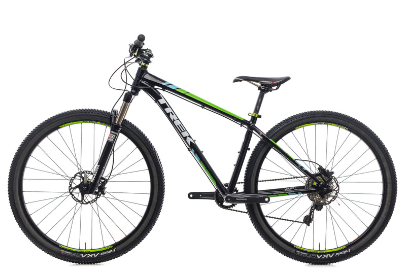 trek x caliber 7 black and green