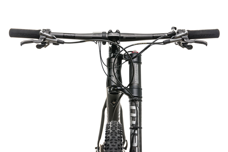 black cannondale mountain bike