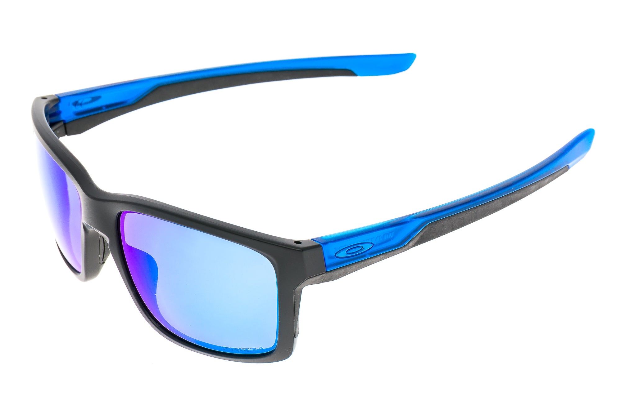 Oakley Mainlink Sunglasses Matte Black/Blue Fram | The Pro's Closet