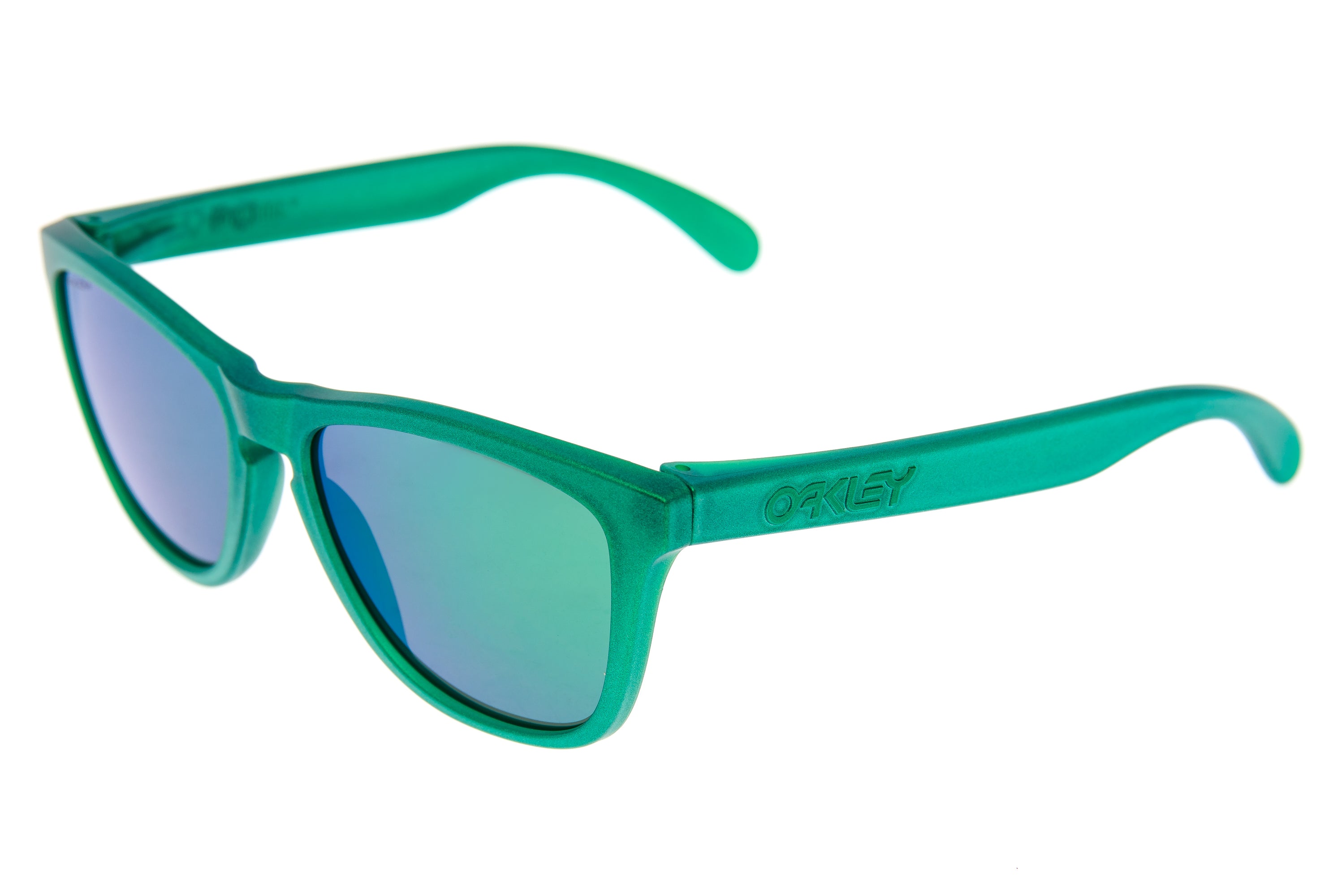 Oakley Frogskins Sunglasses Matte Green Frame Pr | The Pro's Closet
