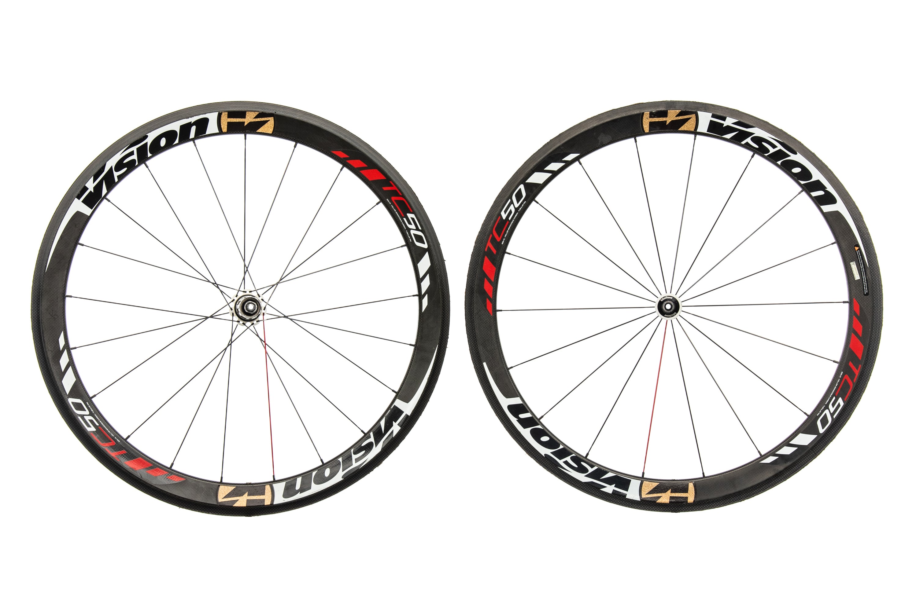 Vision TC50 Carbon Tubular 700c Wheelset | The Pro's Closet