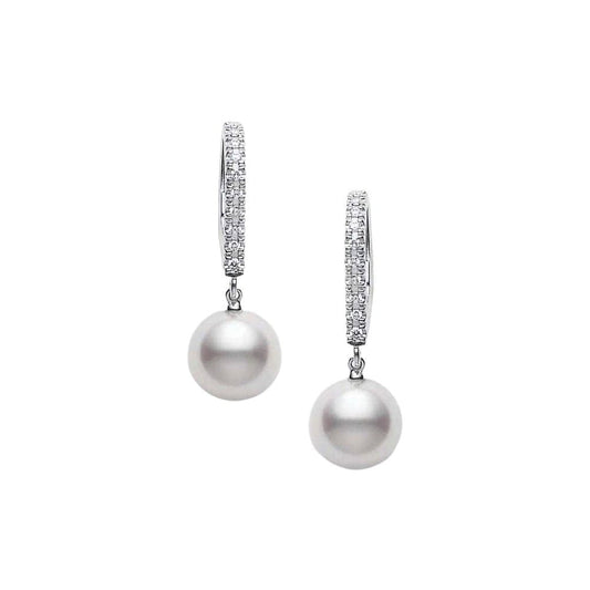 MATEO 14-karat gold, pearl and diamond earrings | NET-A-PORTER